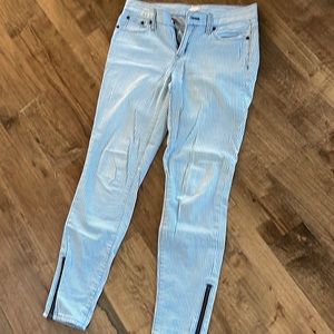 Jcrew size 25 striped denim
